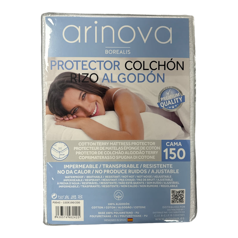 Protector Colchón 100% Algodón Impermeable - Transpirable