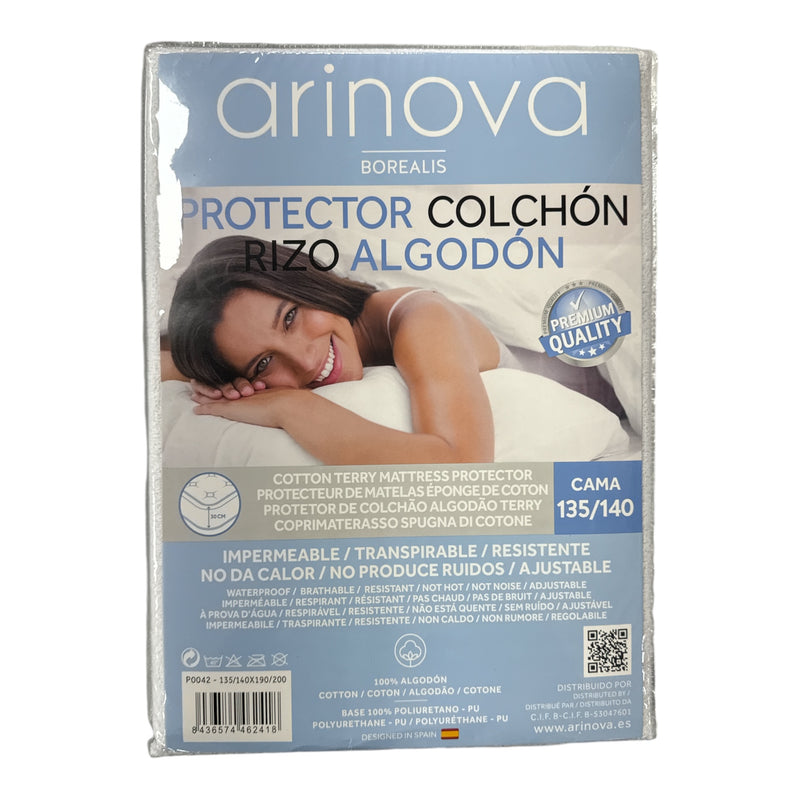 Protector Colchón 100% Algodón Impermeable - Transpirable