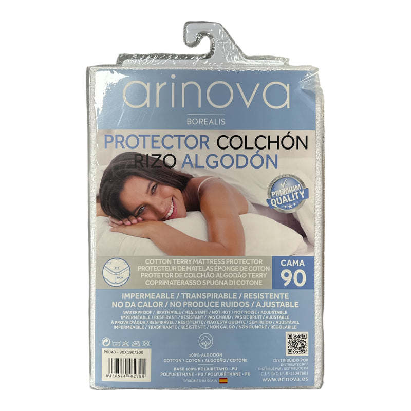 Protector Colchón 100% Algodón Impermeable - Transpirable