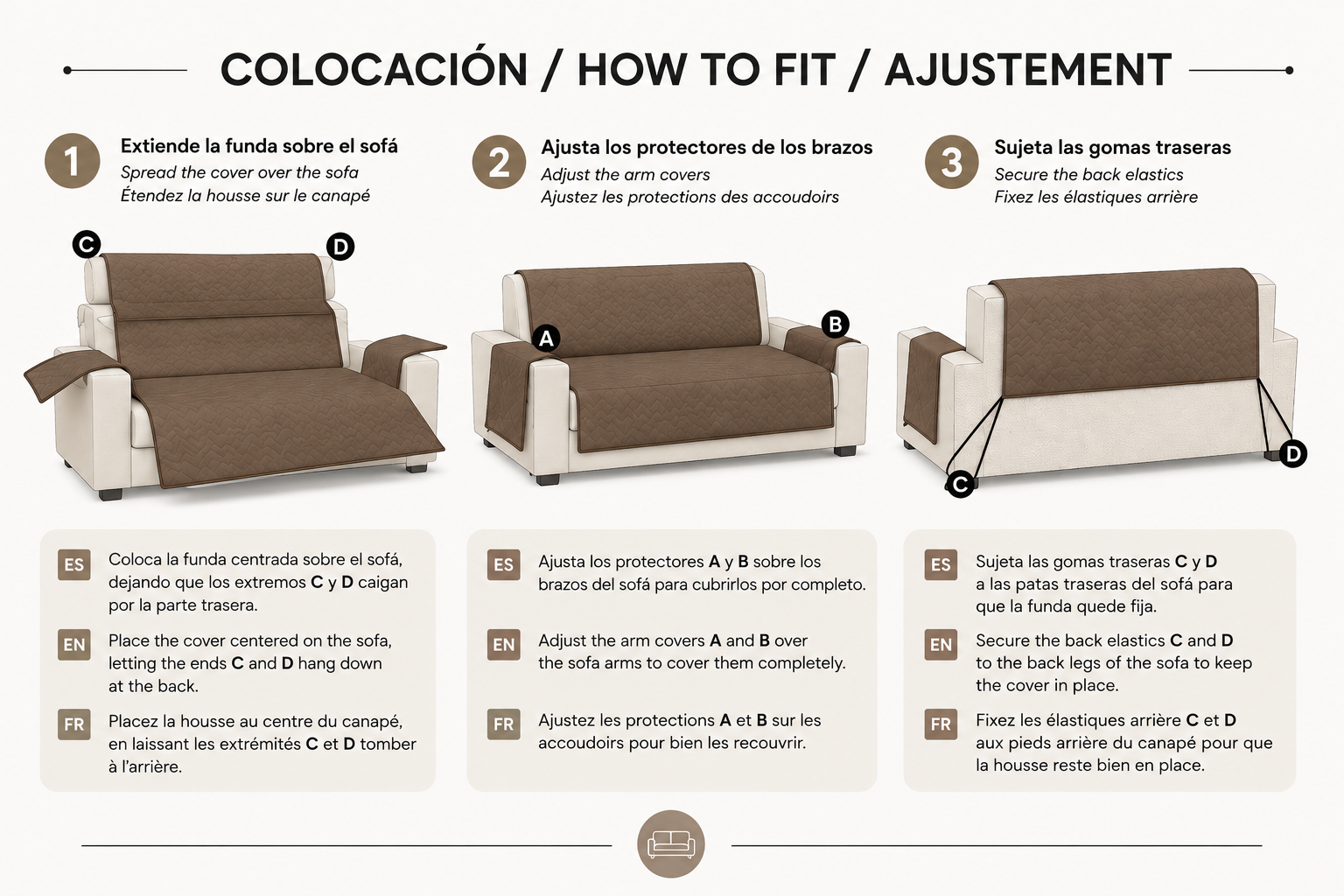Cubre Sofá Chaise Longue