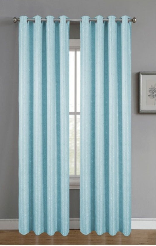 Cortina de tela color azul pastel 140 x 260 cm