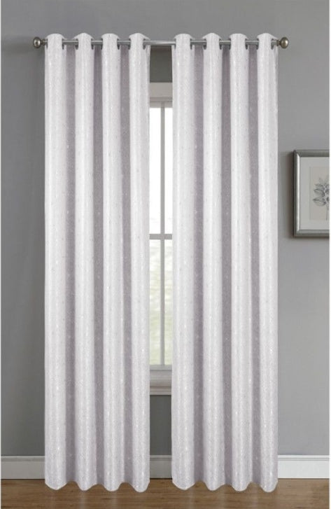 Cortina de tela color gris perla 140 x 260 cm