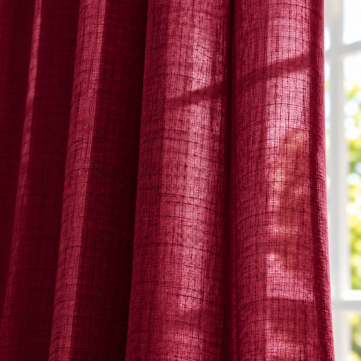 Cortina visillo granate 140x260 cm