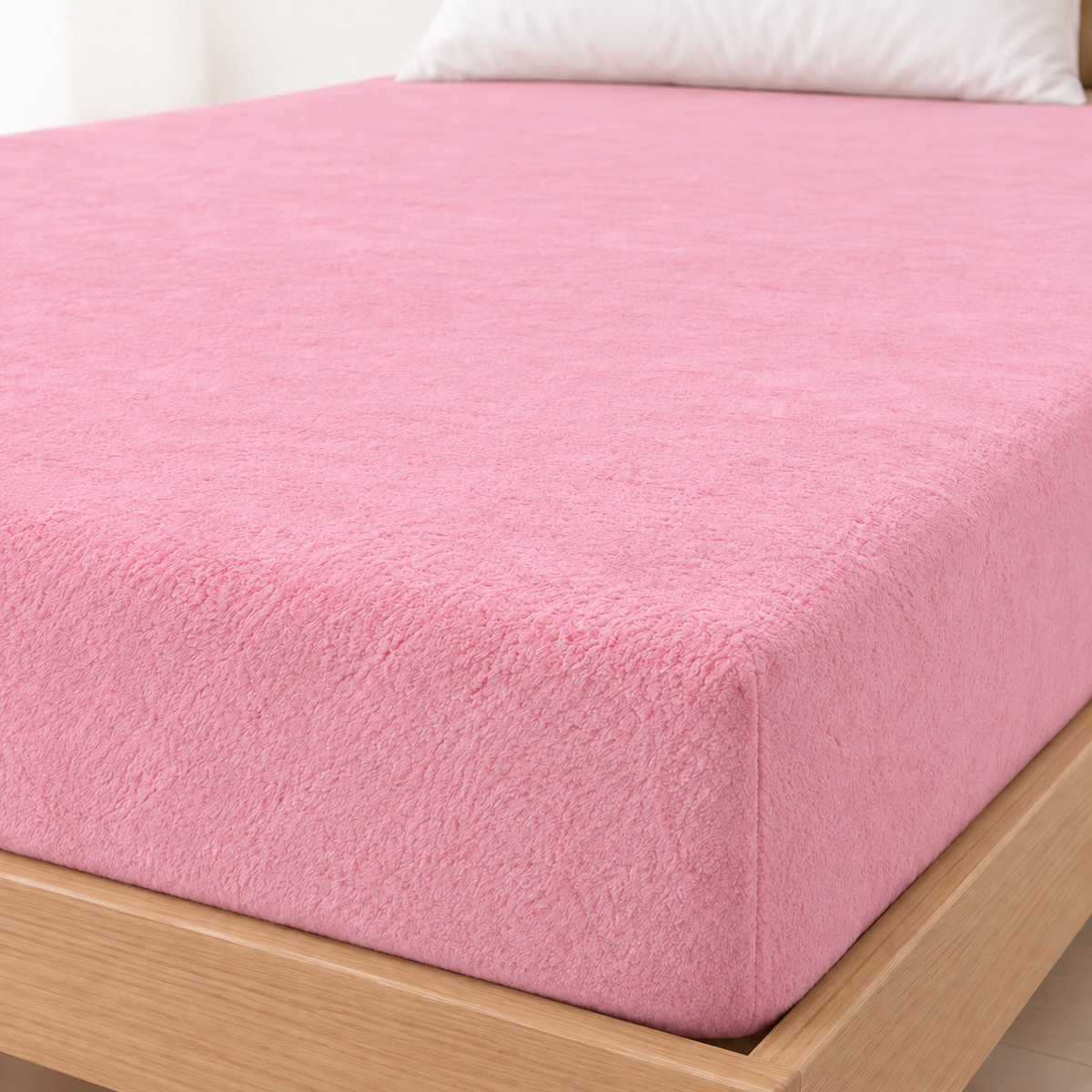Sábana bajera ajustable de coralina cálida y suave para invierno, para colchones de hasta 30 cm de altura, camas de 90, 105, 135, 150 y 180 cm