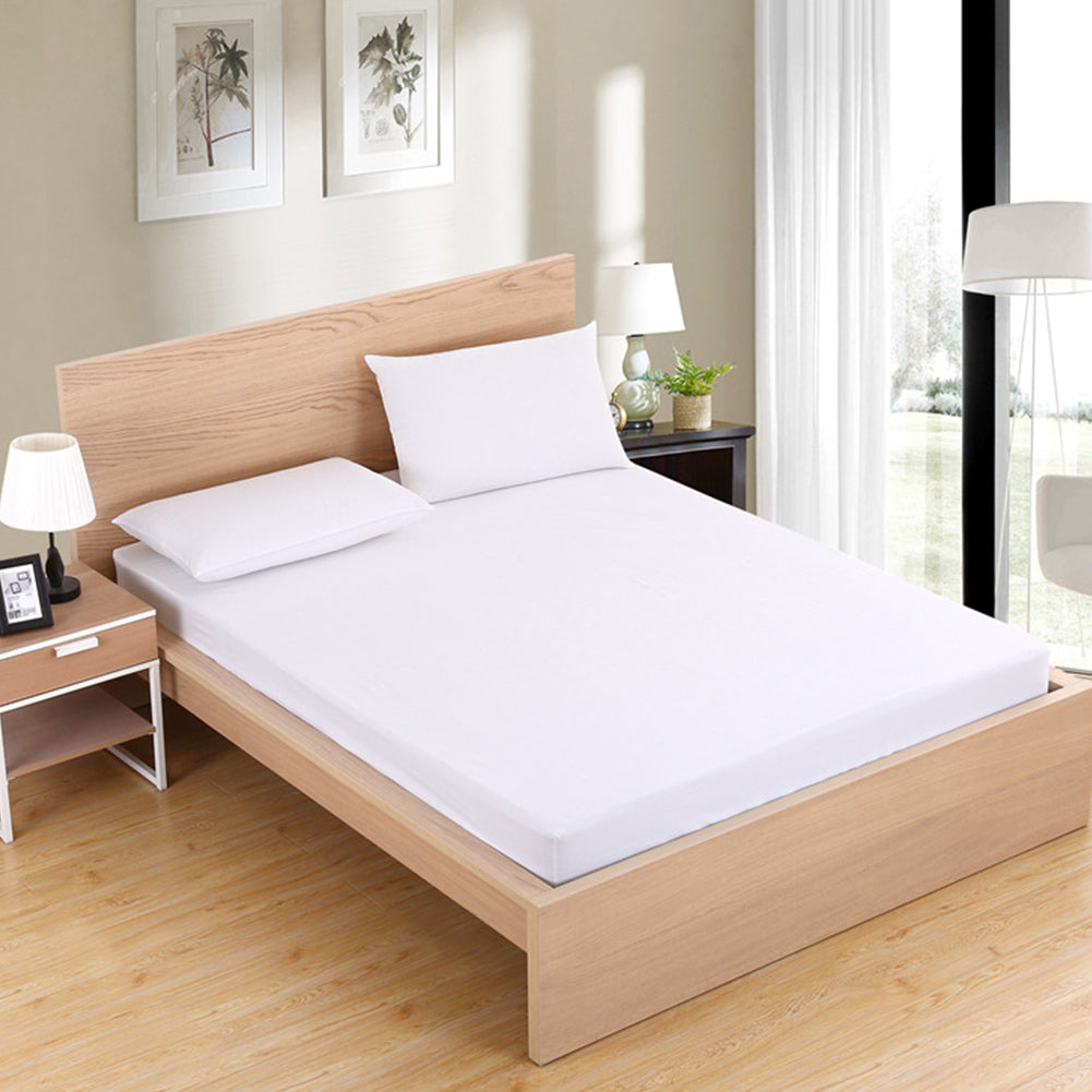 Sábana bajera blanco ajustable 50% algodón