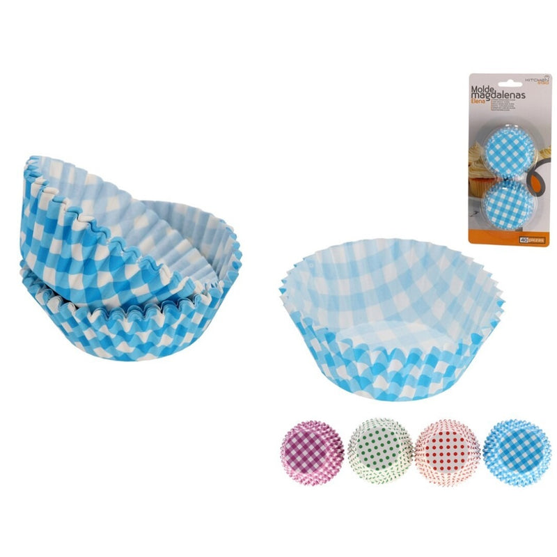 Molde x 40 Unidades Magdalenas Colores 4 Surt