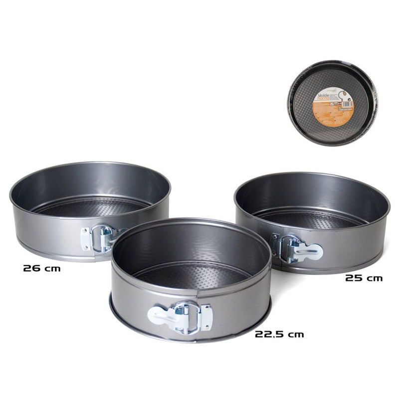 Set 3 Moldes Acero 26-25-22,5Cm