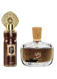 Set De Regalo Oud Al Lail Perfume 100ml+200ml Desodorante