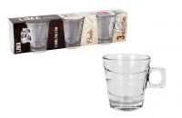 SET 6 VASOS C/ASA 105cc