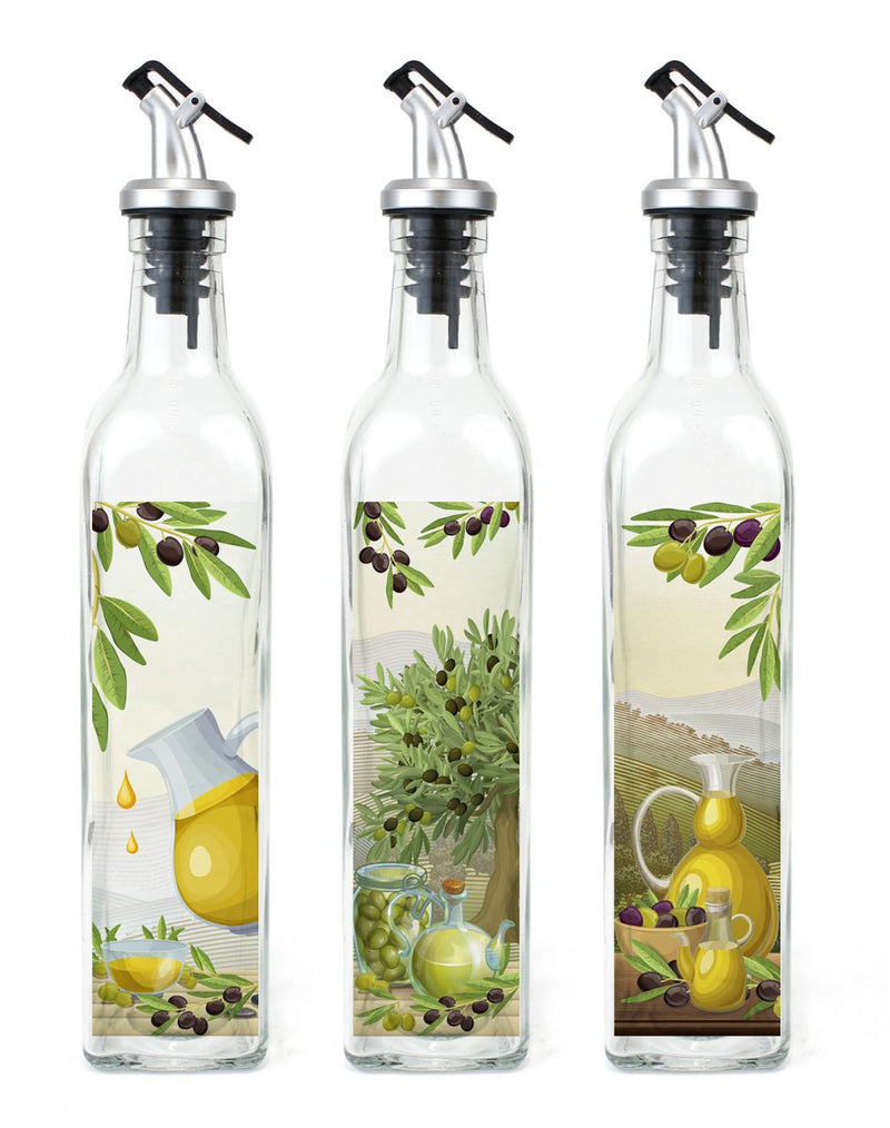 ACEITERA VIDRIO 750ML CON TAPON ABS ANNA