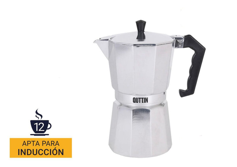 CAFETERA ALUMIÑO 12 TAZAS INDUCCION
