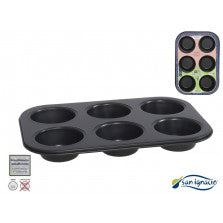 MOLDE 6 MUFFIN S.IGNACIO 26.5X18.5X3