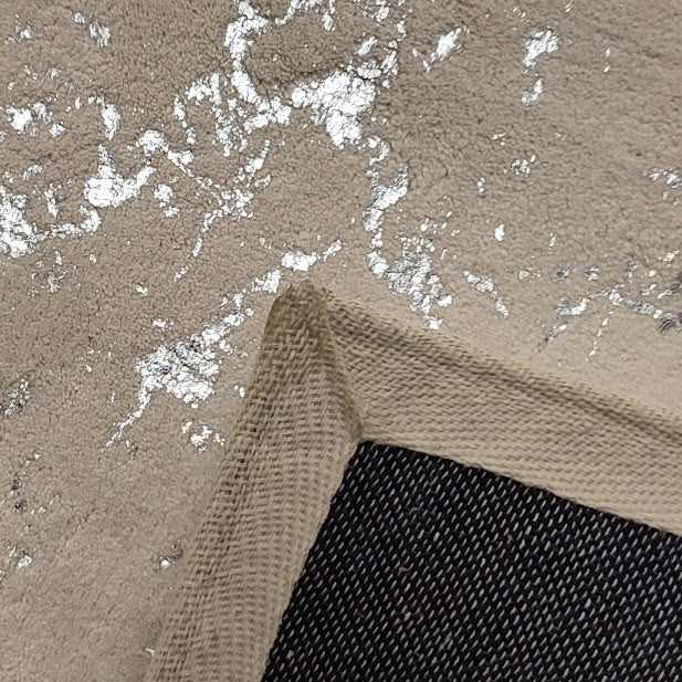 Alfombra Marmol 160 x 220 cm Color Crema y Plata/Noble