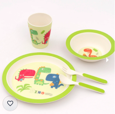 Vajilla Bebe Dinosaurio 5 Piezas